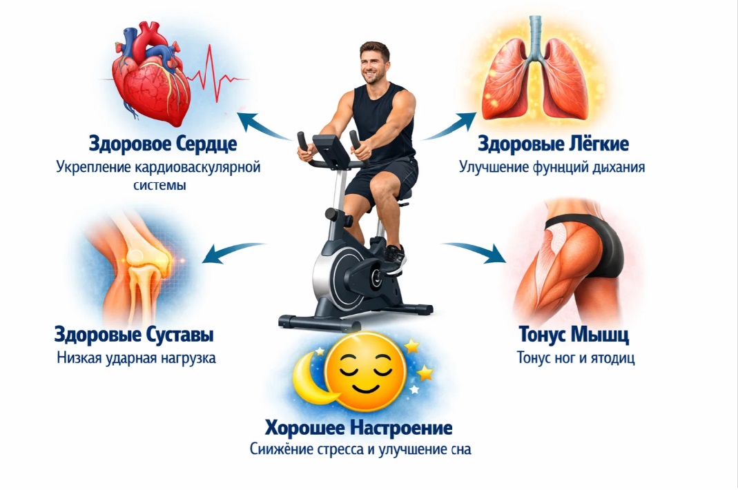 Польза велотренажера для здоровья