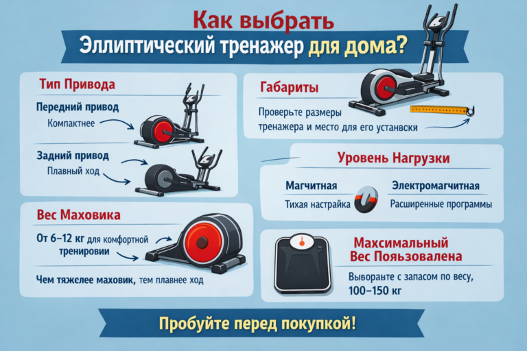 Как выбрать эллиптический тренажер для дома в 2026 году: полное руководство по параметрам